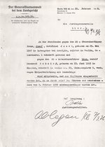 Einstellung des Verfahrens gegen Joest und Schmid, gegen die wegen Mordes an Hoppe im KZ Columbia ermittelt worden war, 1936