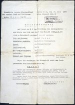 "Schutzhaftbefehl" gegen Alfred Andreas Heiß, 26. März 1935
